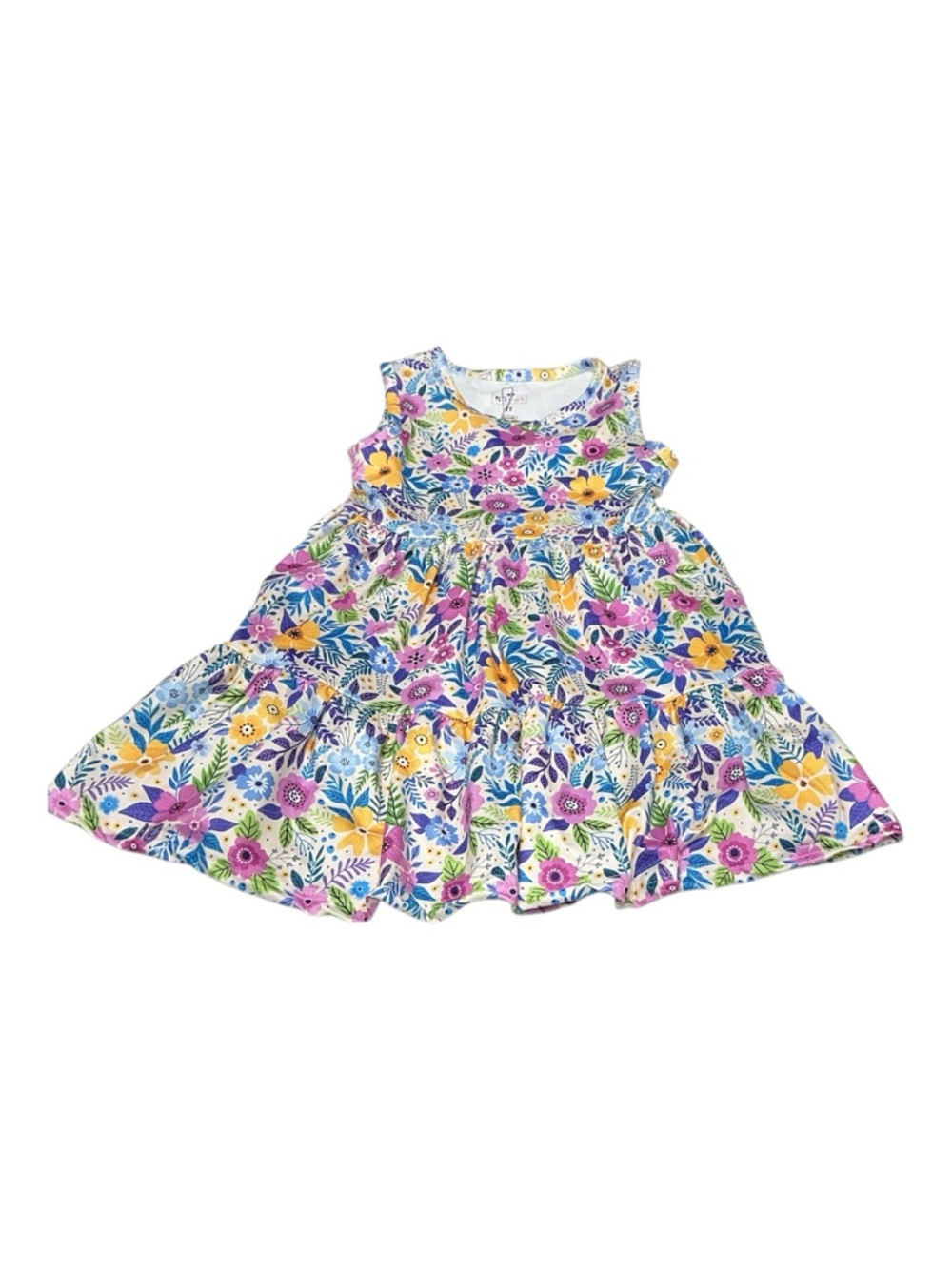 Pete + Lucy - NWT - Sunlit Petals Tiered Sundress - Purple, Yellow & Blue